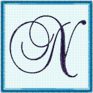 Lace 6x6 Alphabet Collection;  N