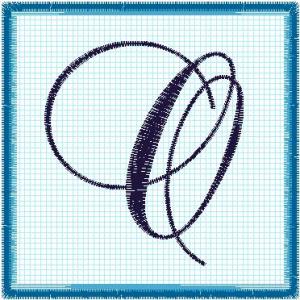 Lace 6x6 Alphabet Collection;  O