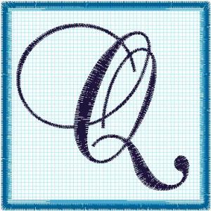 Lace 6x6 Alphabet Collection; Q