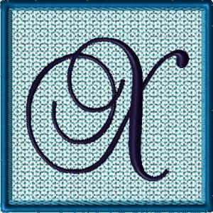 Lace 6x6 Alphabet Collection; X
