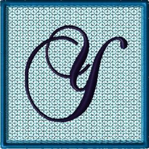 Lace 6x6 Alphabet Collection; Y