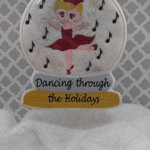 Snow Globe Ballerina 5x7