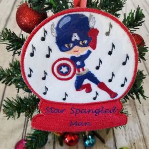 Snow Globe Boy in America Costume