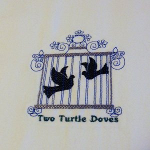 Day 2 Two Turtle Doves 4x4: 2 design set plus a knockdown