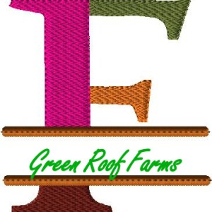 4x4 hoop Color Split Monogram (4x4) with Knockdown: F