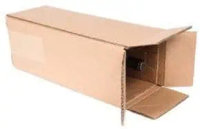 Magnum wine bottle shipping box with protective in...