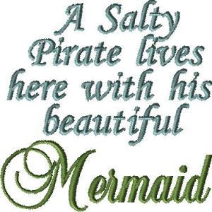 Salty Pirate Beautiful Mermaid