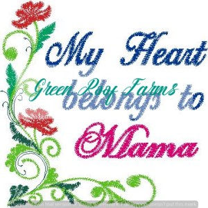 Mama 4x4 design set, 6 total designs
