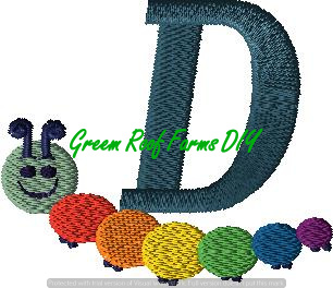Caterpillar Monogram Pack with all 26 letters - Image 7