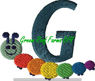 Caterpillar Monogram Pack with all 26 letters - Image 5