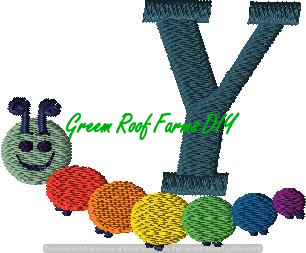 Caterpillar Monogram Pack with all 26 letters