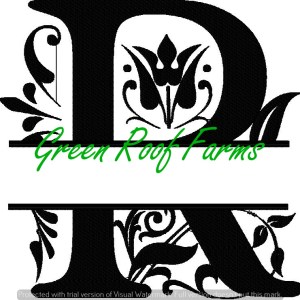 4x4 Royal Font Split with knockdown: R