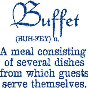 Cooking Sayings Buffet