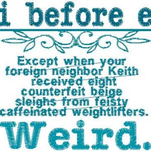 i before e saying for a 4x4 hoop