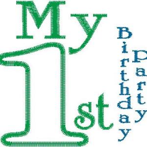 Baby First 46 Design Collection: My First Birthday Party