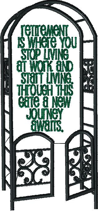 Visit Anytime Garden Saying Garden Gate with and without knockdown - Image 2