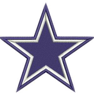 Star Embroidery Design multiple sizes