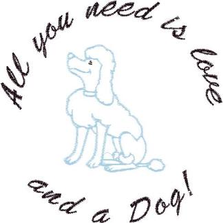 All you need is love and a dog 5x5 and 4x4