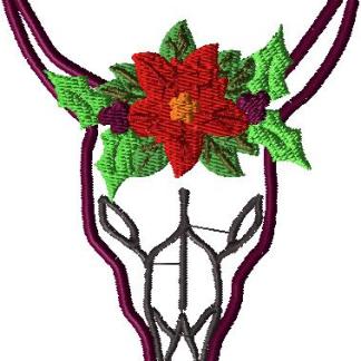 Christmas Skull 4x4 size frame