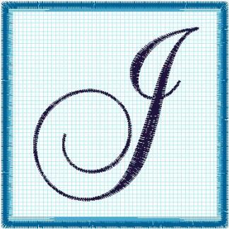 Lace 6x6 Alphabet Collection;  J