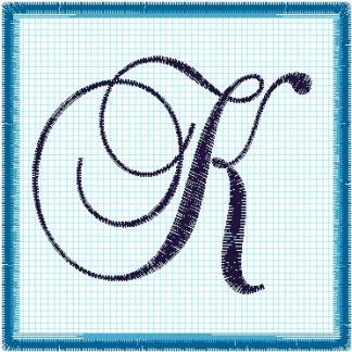 Lace 4x4 Alphabet Collection;  K