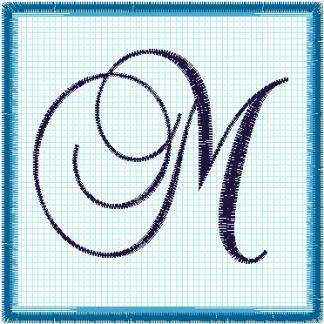 Lace 6x6 Alphabet Collection;  M