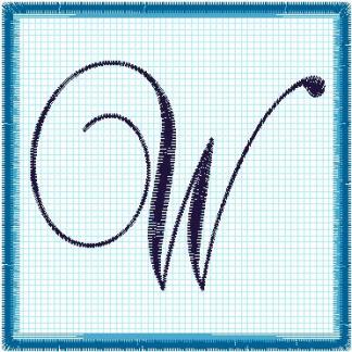 Lace 4x4 Alphabet Collection; W