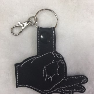 Finger Key Chain 4x4 hoop