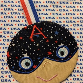 American Boy 4x4 Zipper Pouch and Applique