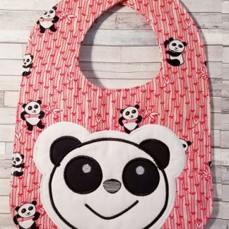 Applique (4x4) and ITH Bib (200x300) Panda Theme