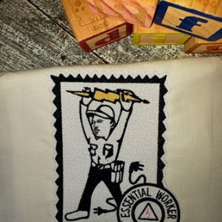 Electrician Stamp (5x7) 2-designs
