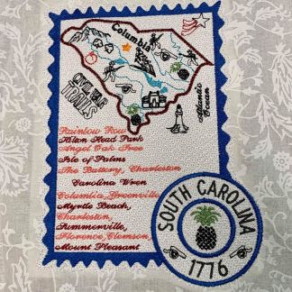 State of South Carolina Stamp and Map (5x7 and 6x10) 6 designs