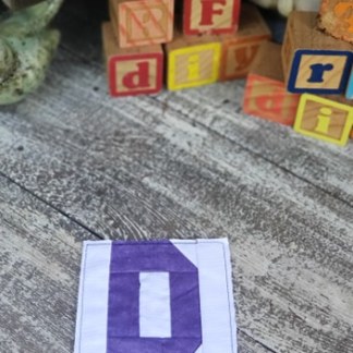 Letter D Block ITH in 6 hoop sizes