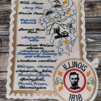 State of Illinois Stamp and Map (5x7 and 6x10) 6 designs