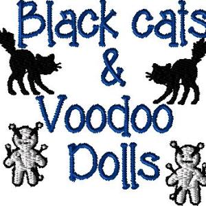 Black Cat and Voodoo Dolls 4x4