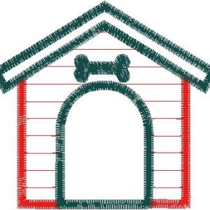 Applique Dog House 1