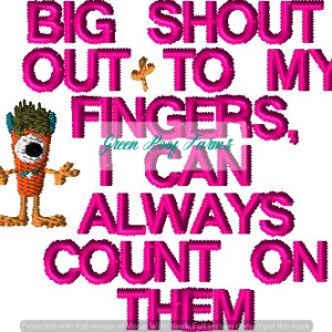 fingers design funny billboard sign saying