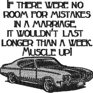 Muscle Car Wedding Saying