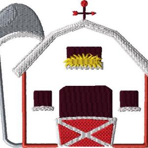 Old MacDonald 5x7 Words and Applique Barn set
