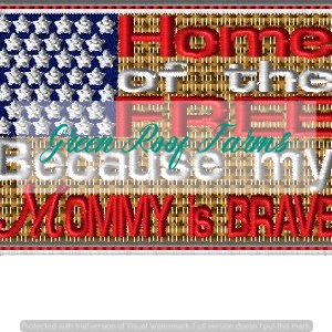 Mommy is brave flag