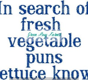 Lettuce Puns design funny billboard sign saying