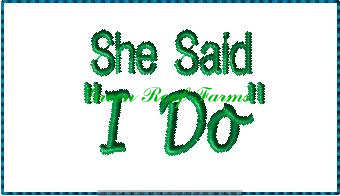 Mini Candy Bar Saying Wraps Wedding Pack 1 for 4x4 hoop; 11 designs - Image 10