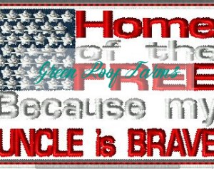 Uncle is brave flag