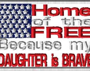 Daughter is brave flag