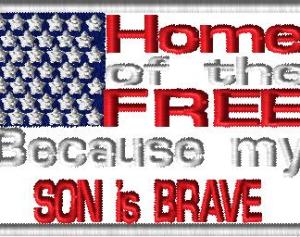 Son is brave flag