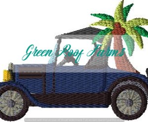 Model T transporting a Palm Tree