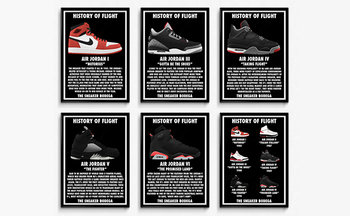 History of air jordans poster Outlet