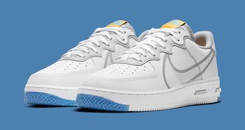 Nike air force 1 react light smoke grey Clearance