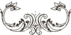 Decorative Scroll Pack of 6 in 5x2 and 4x1.5.