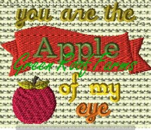 Apple of my Eye Autumn Fall Design 4x4 frames